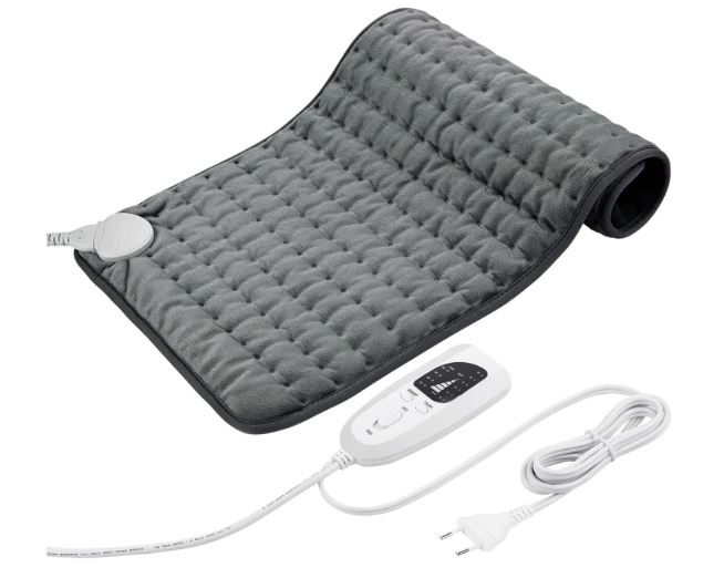 Esta imagen muestra una manta térmica eléctrica, diseñada para proporcionar calor terapéutico y aliviar los síntomas de la fibromialgia. El calor suave y constante que ofrece esta manta ayuda a relajar los músculos, reducir la rigidez y aliviar el dolor crónico asociado con esta condición. Cuenta con un control de temperatura ajustable para adaptarse a diferentes necesidades de confort y una textura acolchada para mayor comodidad. Esta manta es ideal para uso en la espalda, hombros o piernas, promoviendo la circulación sanguínea y ayudando a reducir el estrés muscular, común en personas con fibromialgia.